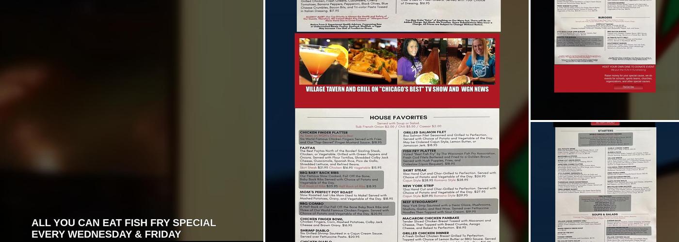 Village Tavern & Grill Menu