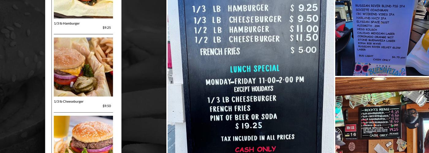 Rocky's Crown Pub Menu