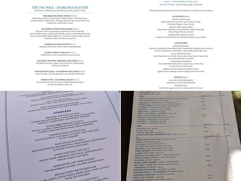 Sheerwater Menu