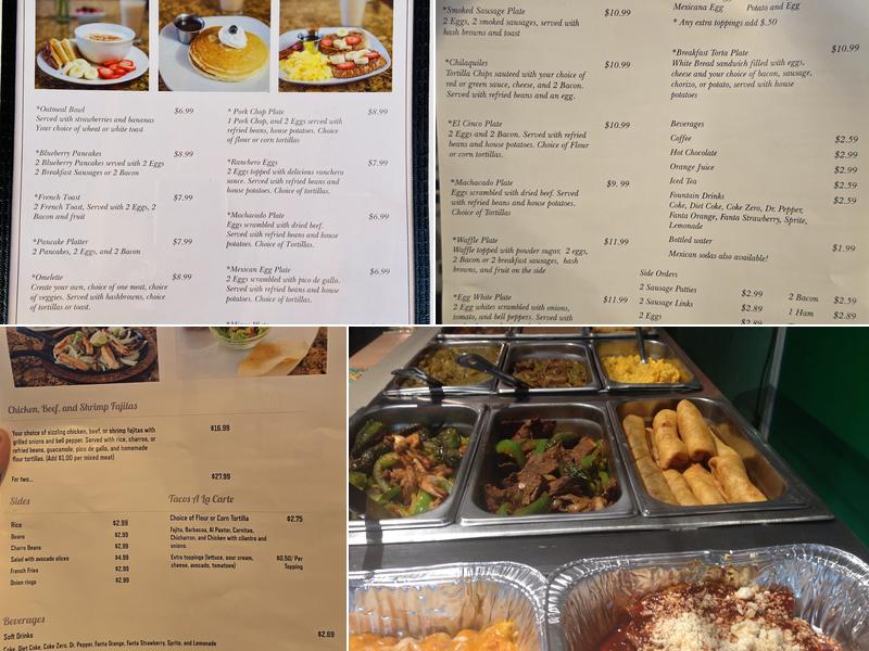 Ayala's Cafe Menu