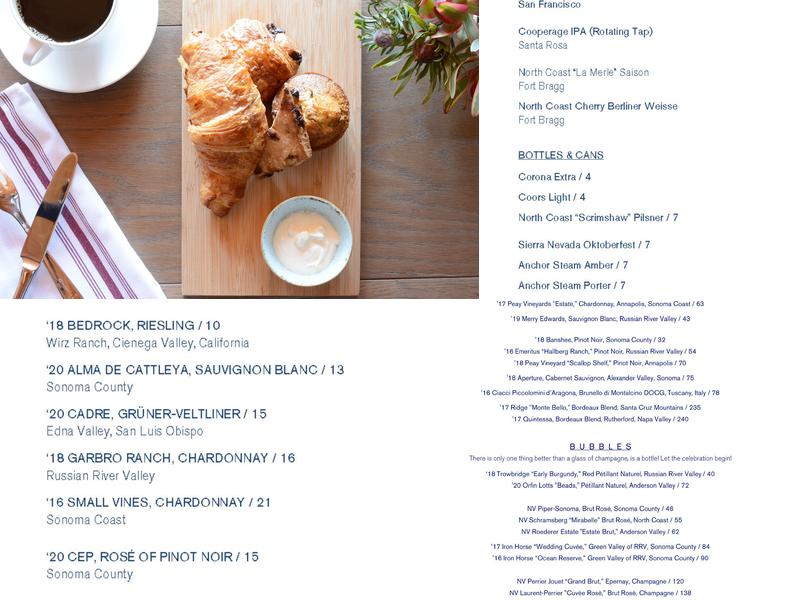 Coast Kitchen Menu