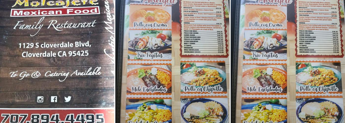 El Molcajete Menu
