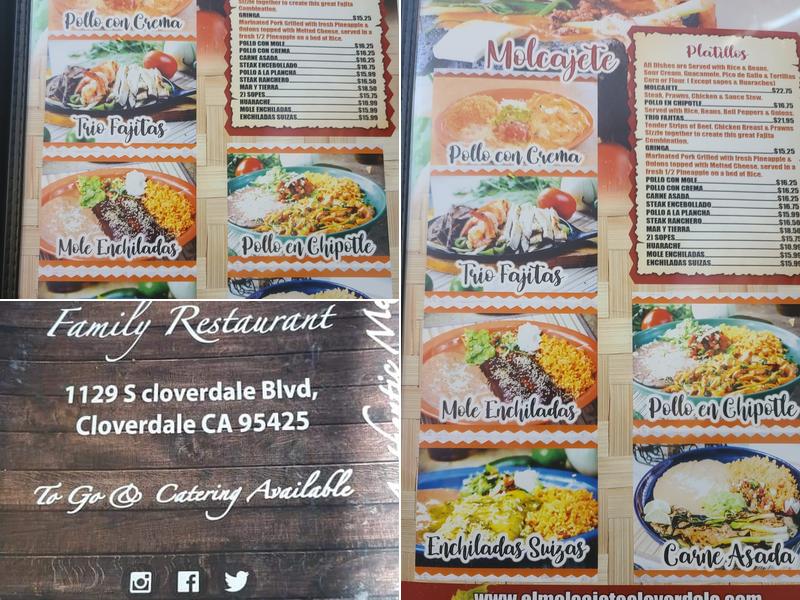 El Molcajete Menu