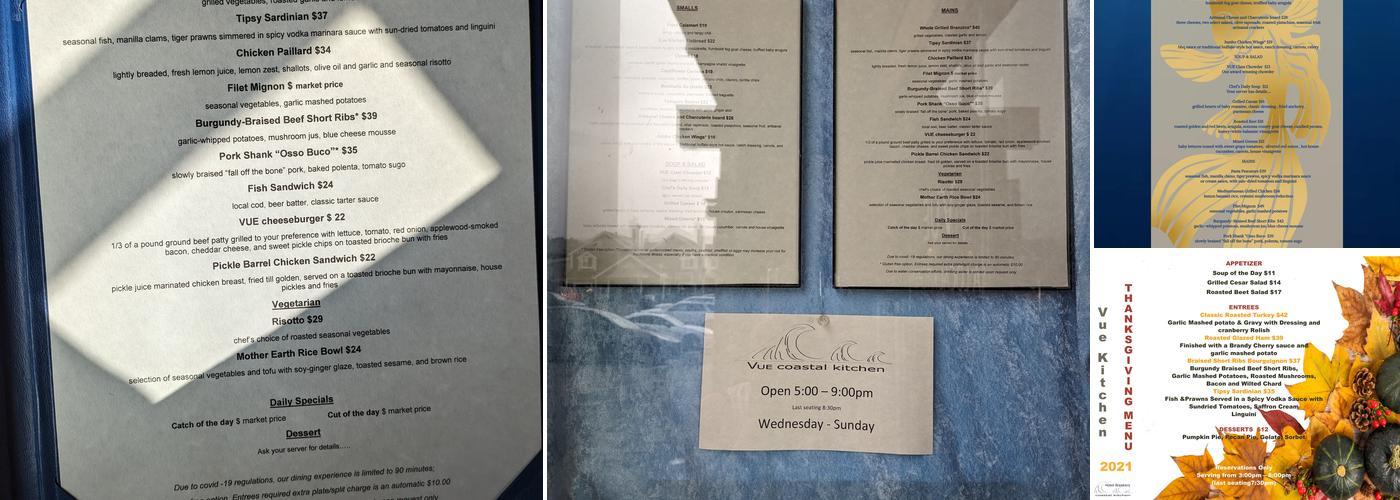 Vue Kitchen Menu