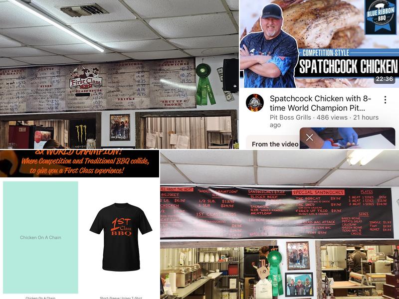 First Class BBQ Menu