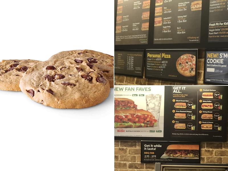 Subway Menu