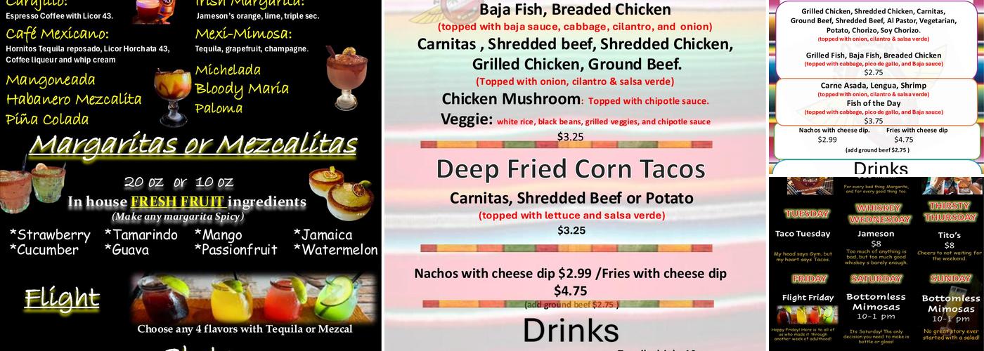 Taco Shore Long Beach Menu