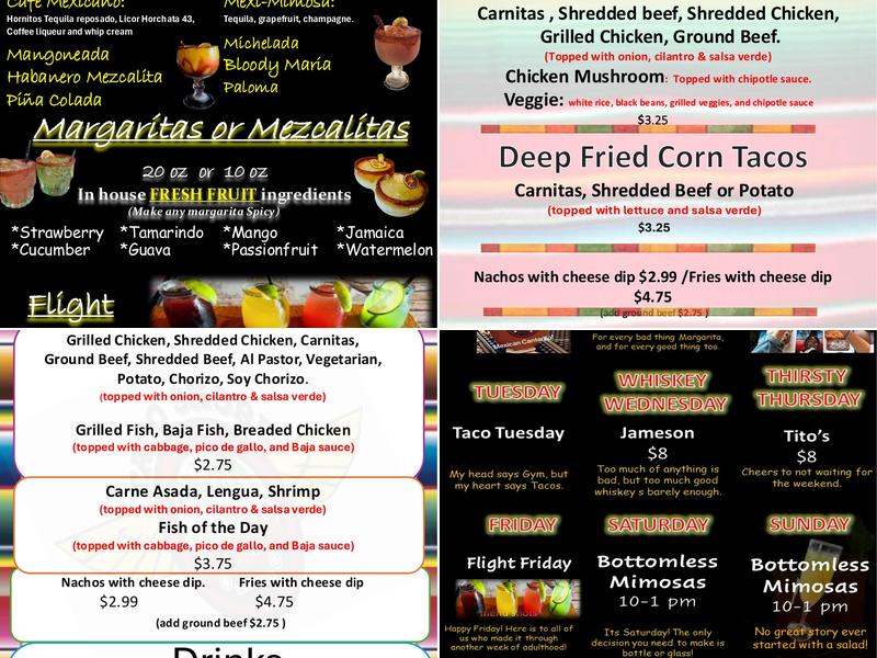 Taco Shore Long Beach Menu