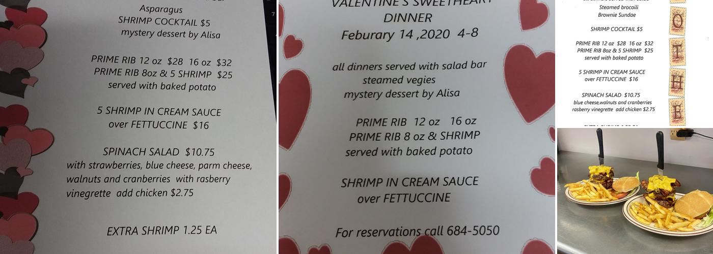 The Shack Menu