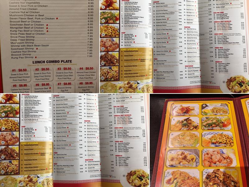 Chinese Thai Restaurant Menu