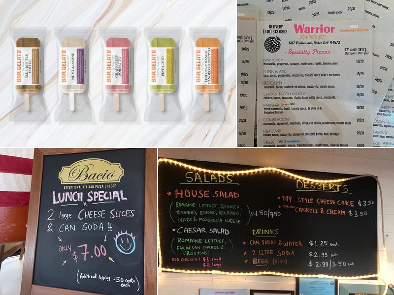 Warrior New York Pizza Menu