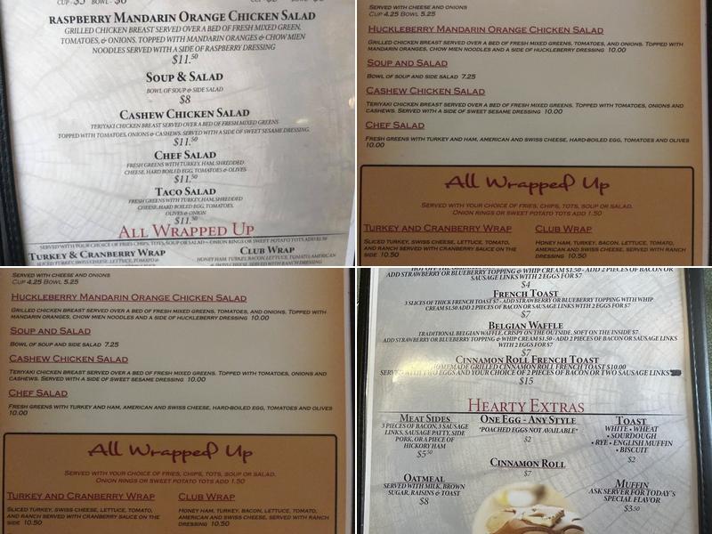 Lambkin's Restaurant Menu
