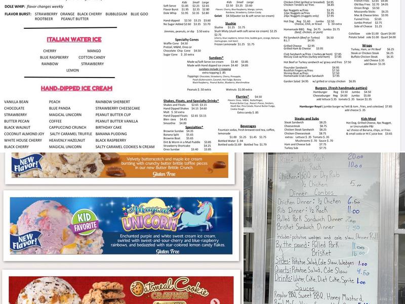 Real Mc Coy Dairy Creme Menu