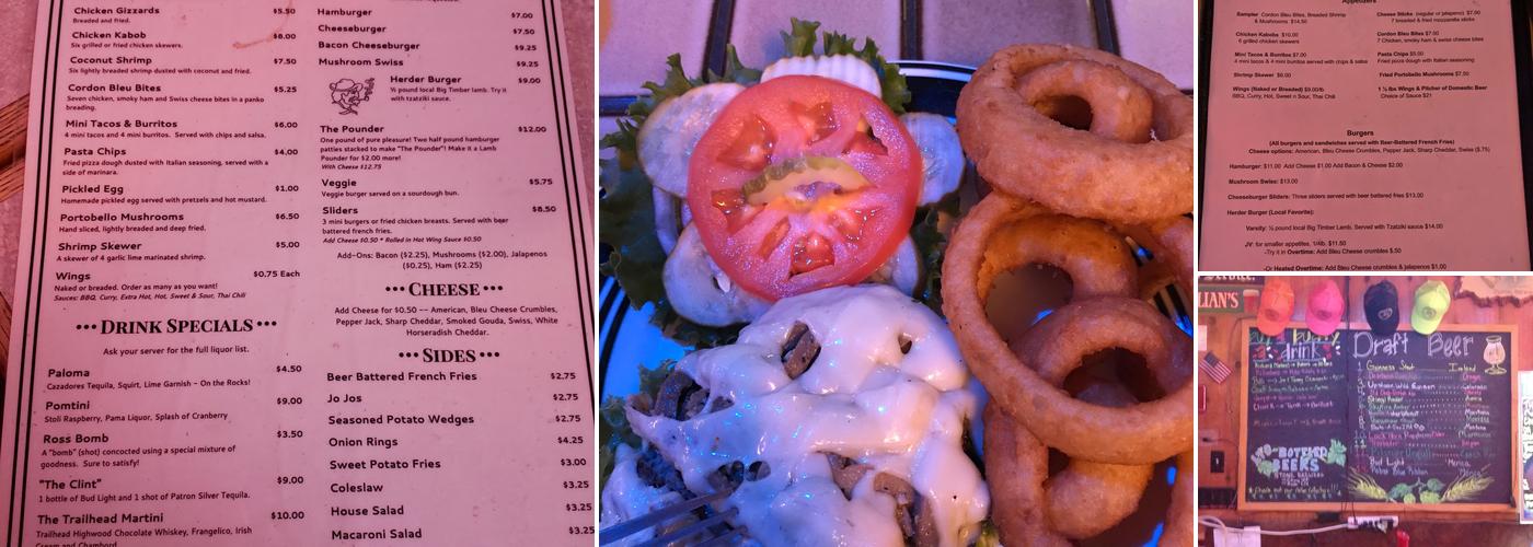 Timber Bar & Grill Menu