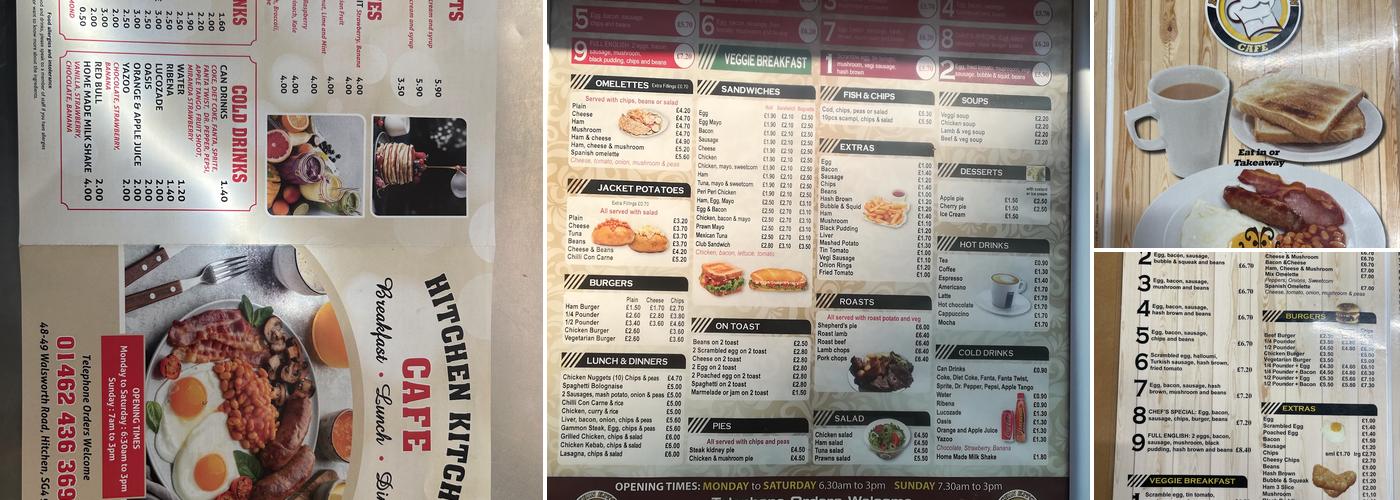 Hitchin Kitchen Cafe Menu