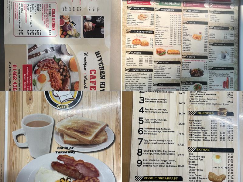 Hitchin Kitchen Cafe Menu