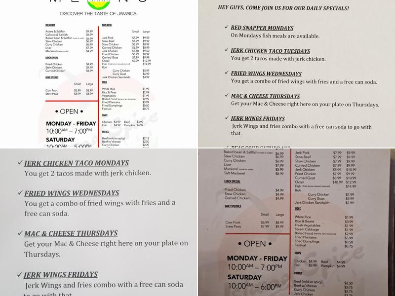 Island Spice Restaurant Menu
