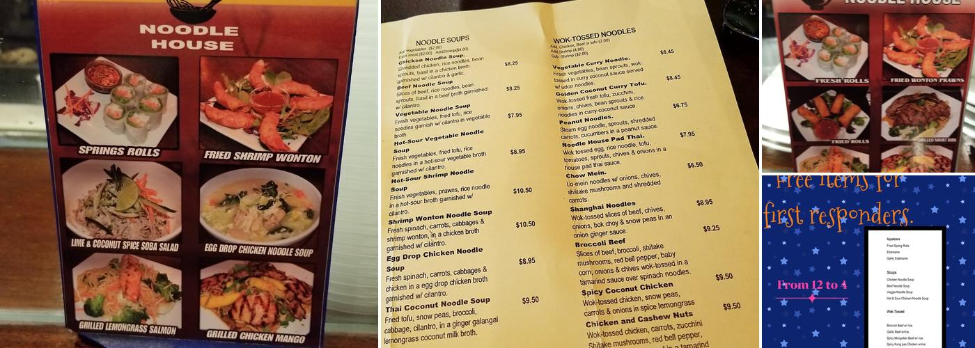 The Noodle House Menu