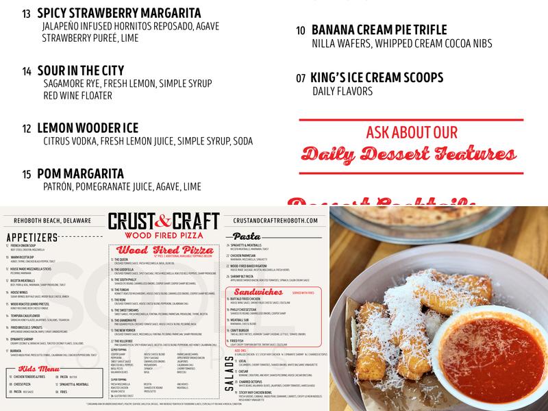 Crust & Craft Menu