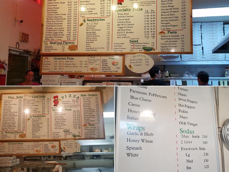 Ken's Bayside Pizza & Subs Menu