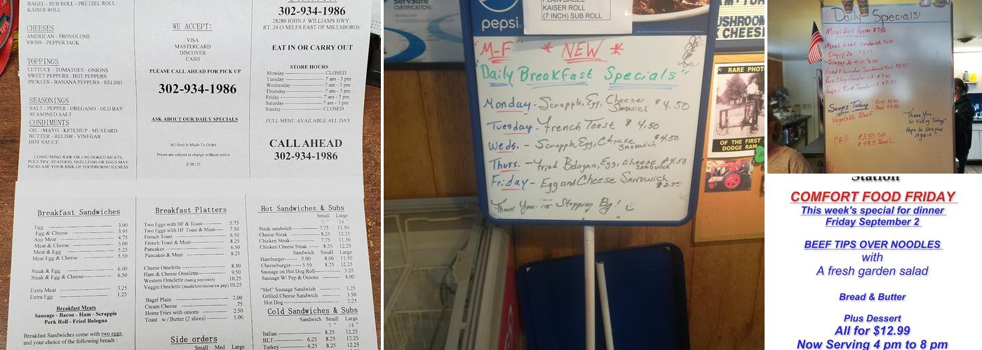 Rust's Sub & Sandwich Station Menu