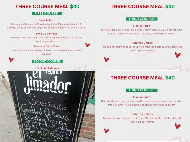 Cilantro Cocina de Mexico Menu