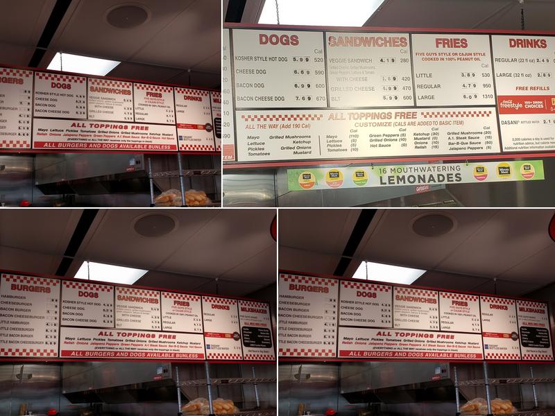 Five Guys Menu
