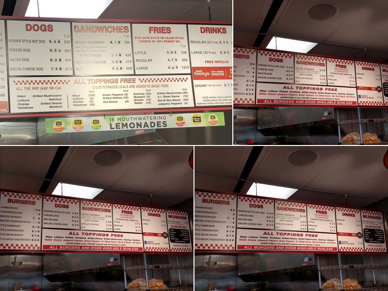 Five Guys Menu