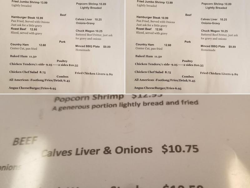 Mildred's Meals Menu