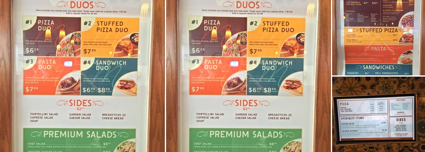 Matadors Pizzeria Menu