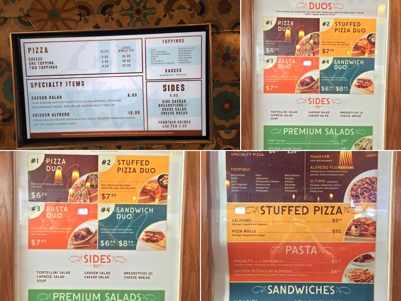 Matadors Pizzeria Menu