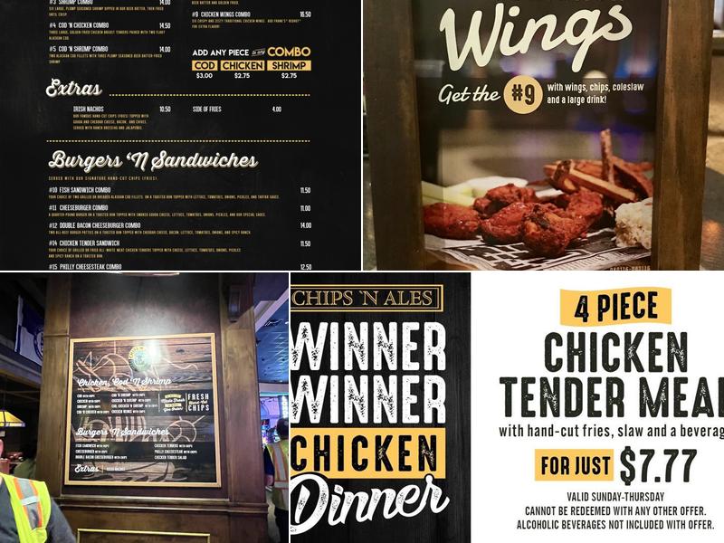 Chips 'N Ales Menu