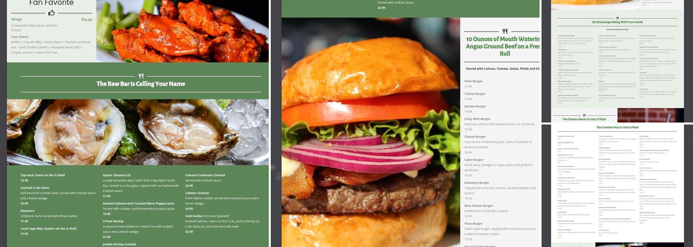 Delaney's Irish Pub And Grill Menu