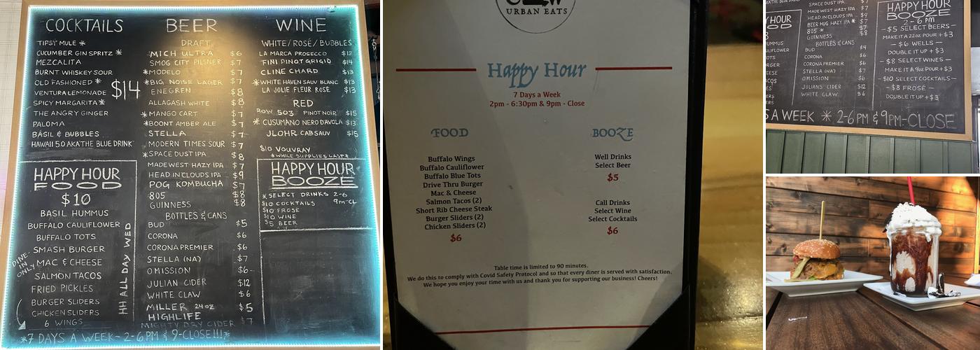 Tipsy Cow Menu