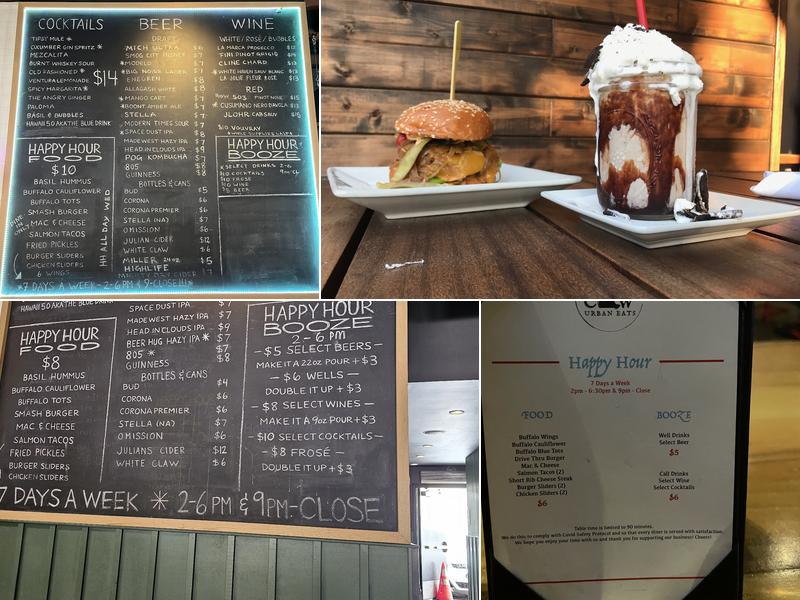 Tipsy Cow Menu