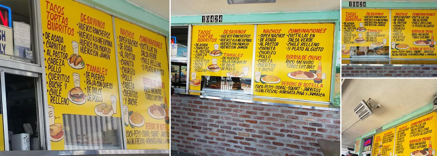 Carnitas Loya Fast Food Menu