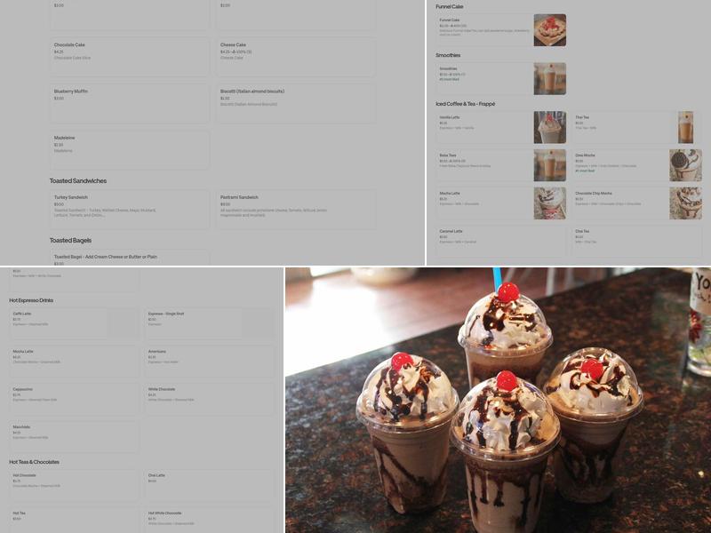 Coffee & Cream Menu