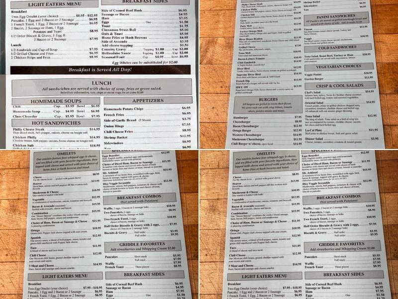 River Valley Restaurant Menu