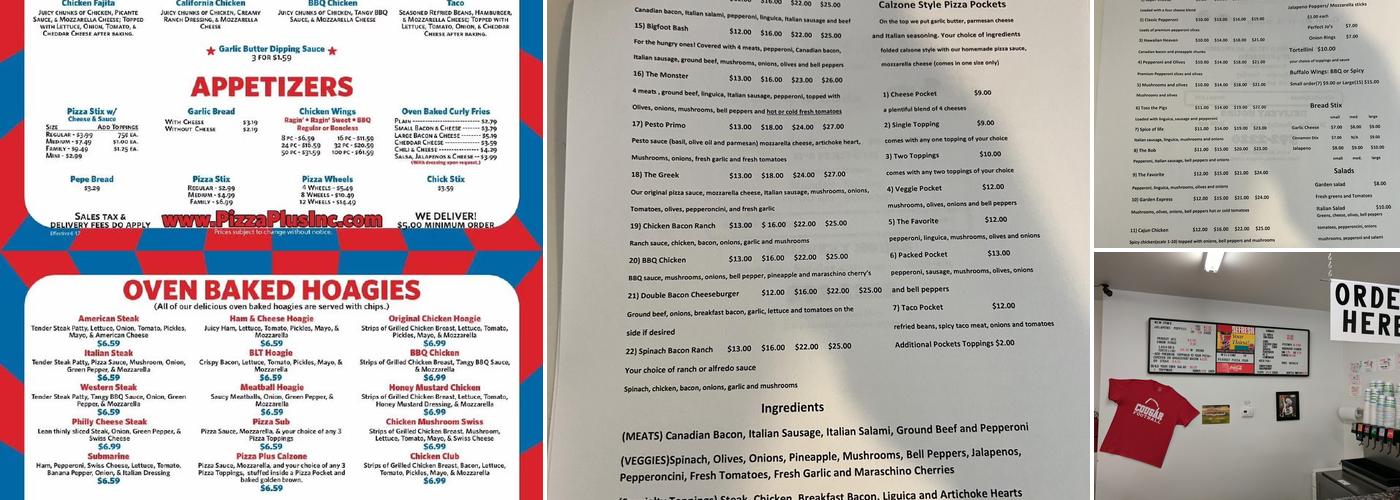 Perfect Pizza Plus Menu