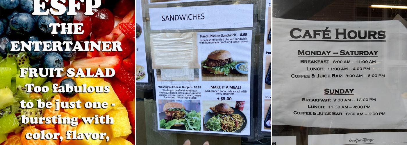 Berkeley Bowl West Cafe Menu
