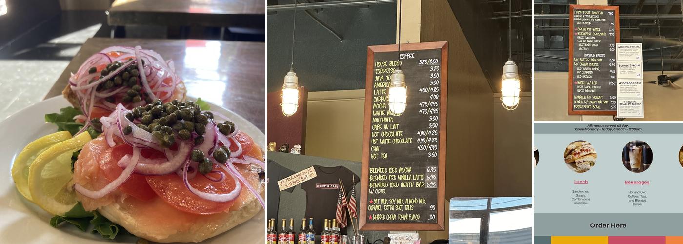 Ruby's Cafe Menu