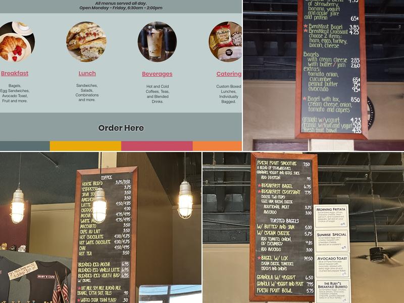 Ruby's Cafe Menu