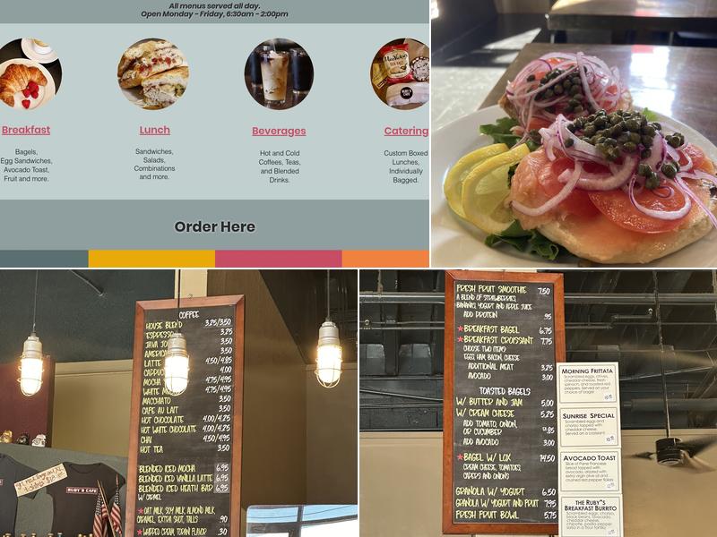 Ruby's Cafe Menu