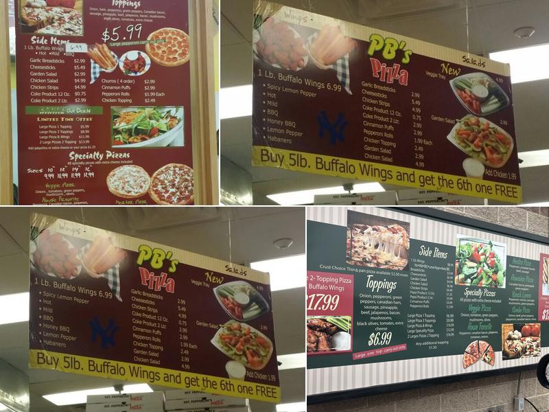 Pot Belly's Pizza Menu