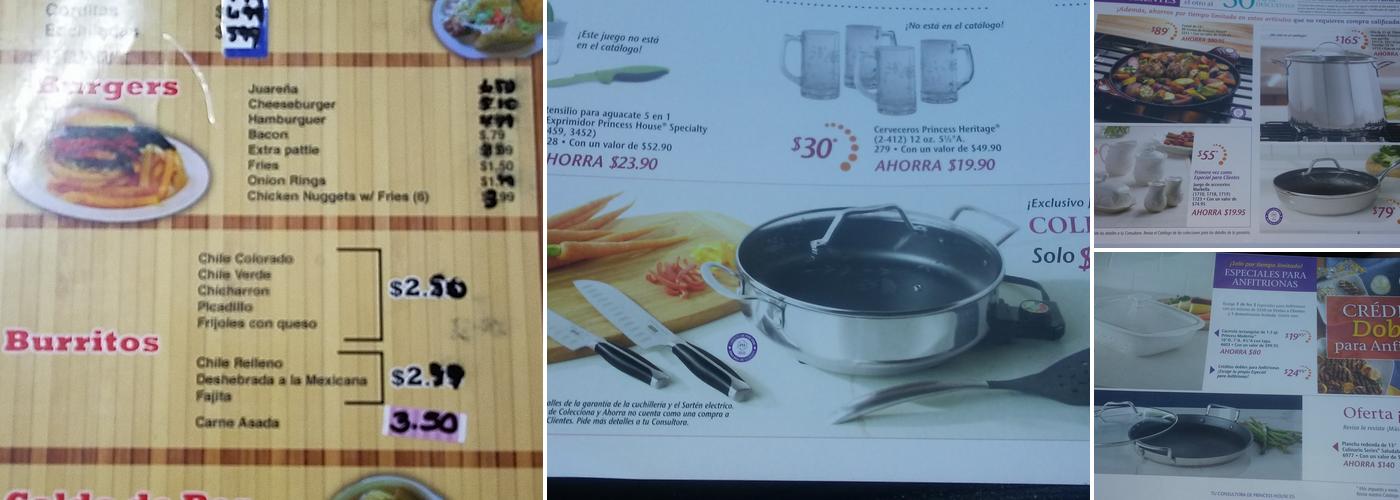 Sofia's Restaurant Menu