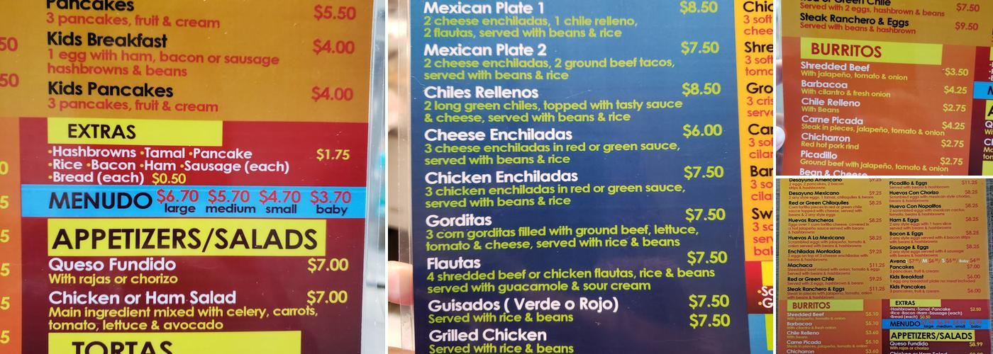 Okoli Cafe Menu