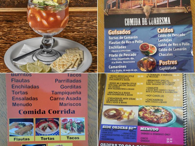 Mi Cabaña Menu