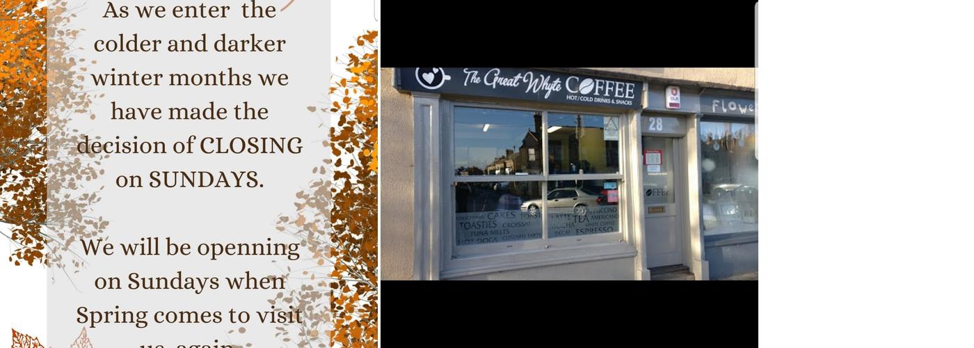 The Great Whyte Coffee Menu