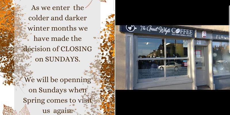 The Great Whyte Coffee Menu