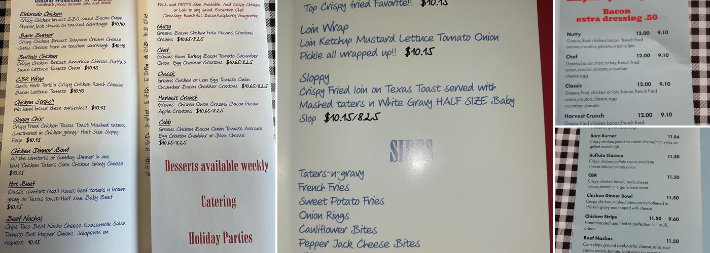 Wild Onion Eatery LLC Menu